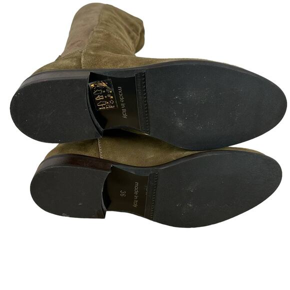 Cordani NWOB Bethanie Knee High Boot Sesame Suede Size 36 (US 6) Stretch Panel - Picture 6 of 8